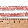 Cherry Quartz Glass Beads Strands G-H078-C23-01-5