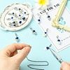 16Pcs 4 Styles Spray Printed Alloy European Dangle Charms FIND-CJ0005-53-4