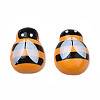Spray Painted Wooden Cabochons LS-X-WOOD-Q033-04B-2
