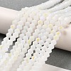 Opaque Solid Color Imitation Jade Glass Beads Strands GLAA-F029-P4mm-D15-4