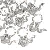 SHEGRACE Dragon Brass Micro Pave Clear Cubic Zirconia Toggle Clasps XGRQ58413-788P-1