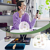 2 Sets 2 Styles Clear Acrylic Slant Back Earring Storage Rack EDIS-AR0001-01-6