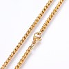 304 Stainless Steel Box Chain Necklaces NJEW-F227-09G-12-2