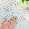 10Pcs 304 Stainless Steel Chains Bag Extender Chains HJEW-AR00034-3
