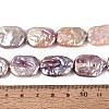 Natural Baroque Keshi Pearl Beads Strands PEAR-S020-K12-5