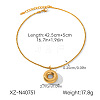 304 Stainless Steel Ring Pendant Necklaces WGB85DE-01-1