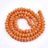Solid Color Glass Beads Strands GLAA-T006-01B-03-2