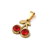 304 Stainless Steel Rhinestone Pendants STAS-Z158-07G-01A-2