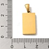 304 Stainless Steel Pendants STAS-C100-02C-G-3