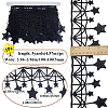 5Yards Star Polyester Lace Trim Ribbon OCOR-GF0004-05A-2