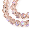 Electroplate Glass Beads Strands LS-EGLA-A034-T2mm-L22-3