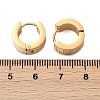 304 Stainless Steel Polishing Effect Hoop Earrings EJEW-M001-39G-5