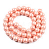 Electroplated Shell Pearl Beads Strands BSHE-N009-01A-2