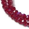 Electroplate Transparent Glass Beads Strands EGLA-A035-T3mm-L02-3