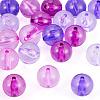20Pcs 4 Colors Transparent Acrylic Beads MACR-TADJ0001-02A-3