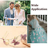 36Pcs 9 Style Butterfly Organgza Lace Embroidery Ornament Accessories DIY-BT0001-49-10