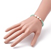 Natural Pearl Beads Stretch Bracelet BJEW-JB07108-4