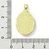 Rack Plating Brass Pave Natural Shell Pendants KK-A204-01C-01G-3