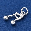 925 Sterling Silver Musical Note Charms STER-G045-06S-2