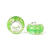 Rondelle Resin European Beads RPDL-A001-01-09-4
