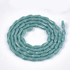 Opaque Solid Color Glass Beads Strands GLAA-T009-001G-2