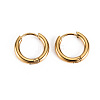 304 Stainless Steel Huggie Hoop Earrings STAS-S116-270G-1