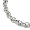 304 Stainless Steel Rolo Chain Bracelets for Men Women BJEW-G725-03P-2