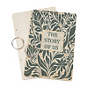 Wooden 2-Ring Loose Leaf Binder Postcard Phote Album Cover DIY-WH0547-065-1