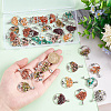   8Pcs 8 Styles Natural & Synthetic Mixed Stone Chip Pendants G-PH0002-14-3