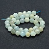 Natural Aquamarine Beads Strands G-P342-11-10mm-A-2