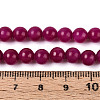 Dyed Natural Mashan Jade Round Beads Strands G-T139-6mm-67D-5