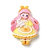 Cartoon Girls Opaque Resin Decoden Cabochons RESI-S392-06A-06-1