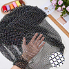 1 Yard Polyester with Resin Rhinestone Mesh Fabric AJEW-FH0009-34A-3