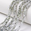 Electroplate Glass Beads Strands EGLA-A034-J6mm-S04-1