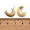Brass Micro Pave Clear Cubic Zirconia Stud Earring Findings LS-KK-G530-03G-3
