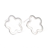 201 Stainless Steel Flower Stud Earring with 316 Stainless Steel Pin for Women STAS-K241-18S-1