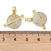 Brass Micro Pave Cubic Zirconia Pendants KK-U045-12G-3