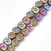 Electroplate Non-magnetic Synthetic Hematite Beads G-S352-11-3