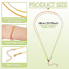 10Pcs Cotton & Metallic Cord Necklace Making NJEW-TAC0055-4