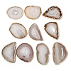 Natural Druzy Agate Slice Cabochons G-F826-E01-1
