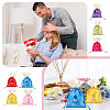 7Pcs 7 Colors Rectangle Cloth Sachet Packing Pouches ABAG-CA0001-19-6