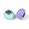 Opaque Acrylic European Beads GPDL-N006-01A-03-3