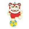 Chinese Style Dancing Lion Enamel Pins JEWB-Q032-02C-1