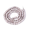 Anti-Tarnish Electroplate Glass Beads Strands EGLA-ZX010-4mm-01-4