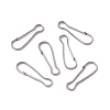 Non-Tarnish 304 Stainless Steel Push Gate Snap Keychain Clasp Findings STAS-G291-05P-3