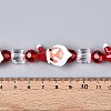 Christmas Theme Handmade Lampwork Beads Strands LAMP-N028-18A-4