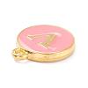 Golden Plated Alloy Enamel Charms ENAM-Q437-14V-2