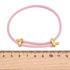 Adjustable 304 Stainless Steel Wire Rope Cord Bracelets Making AJEW-D047-01G-A-3