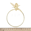 Flower & Butterfly Alloy Arm Cuff Bangles for Girl Women AJEW-A063-01F-G-5