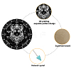 CREATCABIN 1Pc Chakra Gemstones Dowsing Pendulum Pendants FIND-CN0001-15A-3